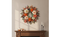 Mixed Pumpkin Wreath