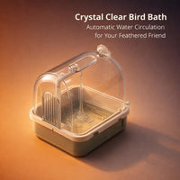 Automatic Bird Bath Tub, Circulating Faucet USB Electric Pet Water Cycle Bath Tub for Parrot Cage, S - Image 6