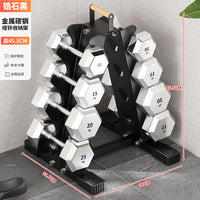 铁质哑铃放置架大容量小型杠铃收纳架家用多功能组合健身运动器材