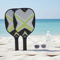 7 Pieces Poplar Wood Paddles for Pickleball Lightweight Wooden Pickleball Rackets Construction Racket Sports Gear for Beginners, Outdoor, Backyard