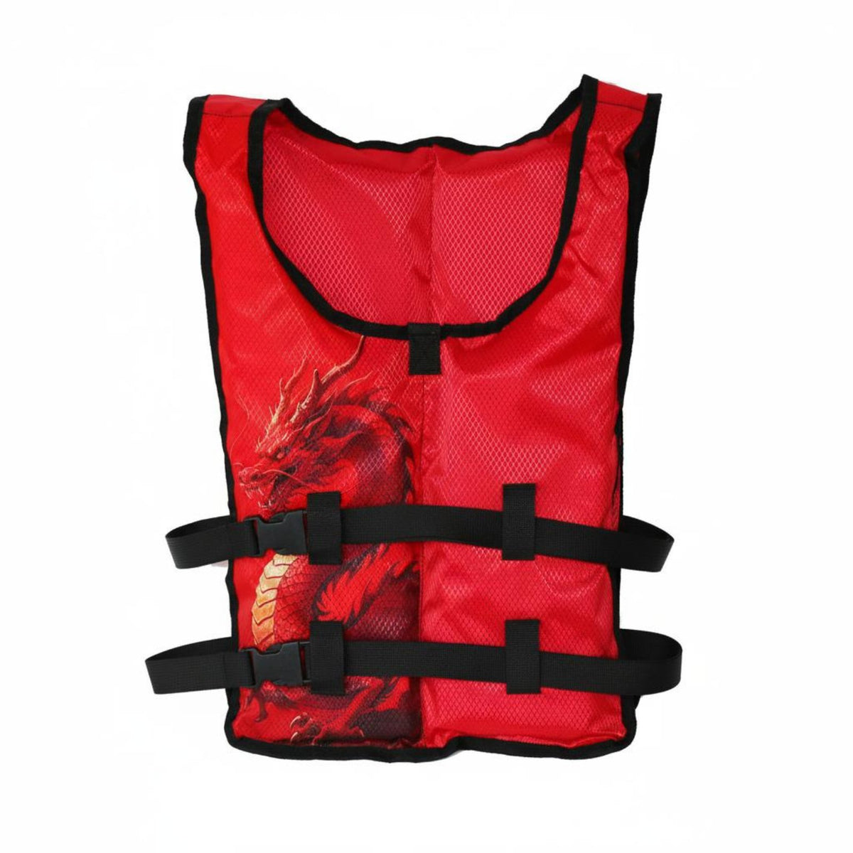Easy to Put on Dragon Print Buoyant Vest Compact Dragon Swim Vest Tear Resistant for Adults, Swimming, Training