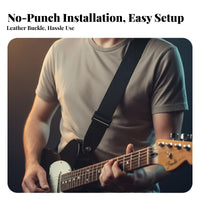 Guitar Strap No-Tool Installation Printed Guitar Strap Widened Design for Men, Women, Stage Performance, Live Shows, Practice Practices