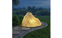 Solar Rock Light Waterproof Stone-Shaped Lamp Decorative Stone Lamp LED Solar Pebble Light Textured Surface for Courtyard, Lawn