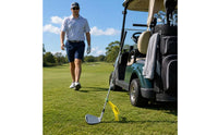 Easy to Carry Golf Club Holder with Clip Secure Golf Club Stand Space-Saving Handsunrestricted for Golfers, Practice Range