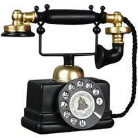 Vintage Telephone Resin Craft Ornament for Home Decor