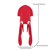 Squid Costume Hat Playful Squid Hat Quirky Costume Headpiece for Halloween