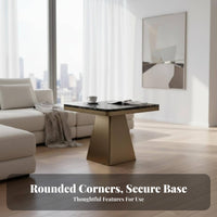 Light Luxury Design C-Shaped Slide-Under Stand Movable Sofa Side Table Modern design Living Room Furniture adaptable for Apartment Dwellers, Homeowners, Remote Workers, Small Spaces, Bedroom, Home Office