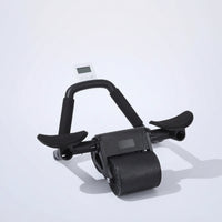 Rebound Ab Roller with Elbow Support Ergonomic Abdominal Wheel with Phone Holder Ab Wheel with Timer Beginner-Friendly