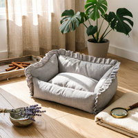Washable Dog Couch Bed Soft and Comfy Removable Cover Pet Bed Pillow Design