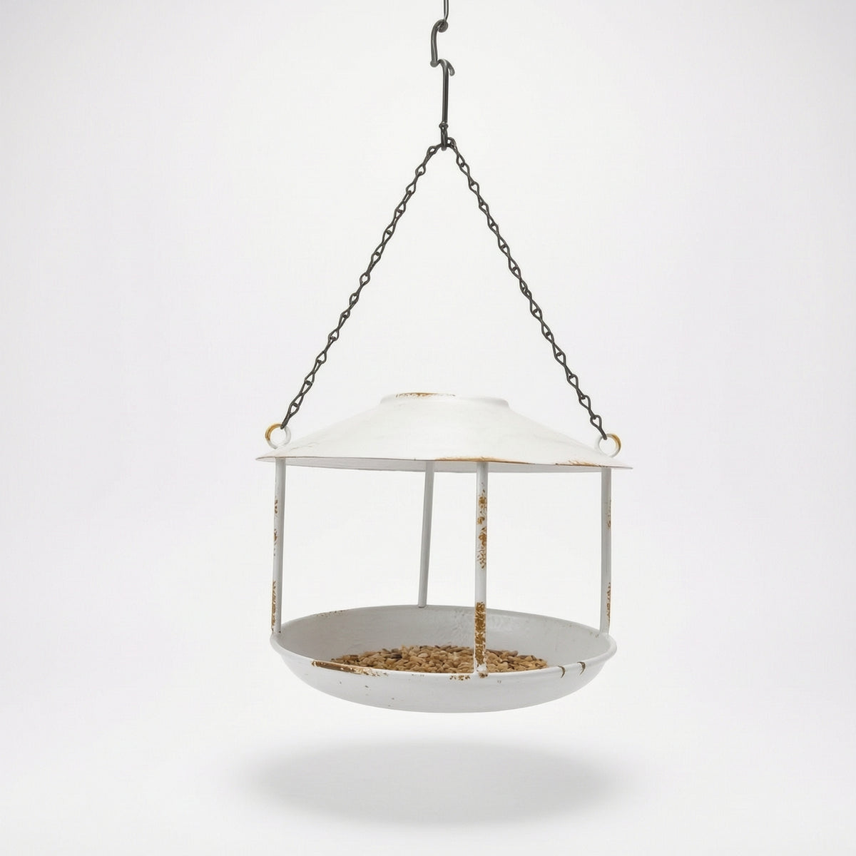 Bird Feeder with Hanging Hook Sturdy Hanging Bird Feeder Rustic for Birdwatchers