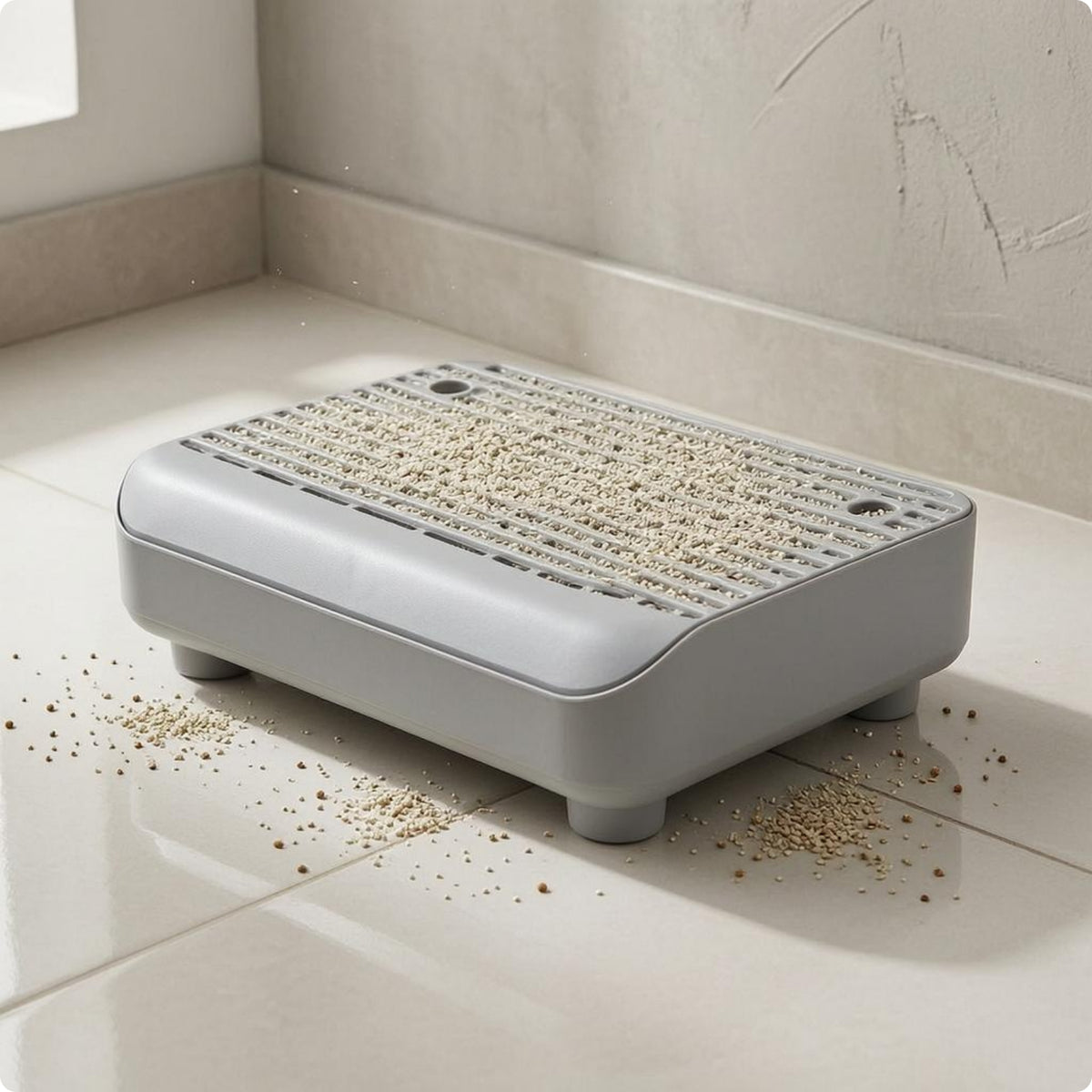 Litter Filtering Platform Low-Height Feline Litter Sifter Plastic