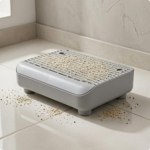 Litter Filtering Platform Low-Height Feline Litter Sifter Plastic