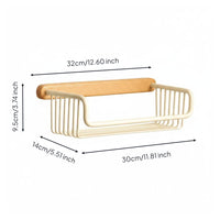 Toilet Papers Shelf Drill Installation Wall Mounted Tissue Holder Aerospace Aluminum Frame Metal Wire Storage Basket for Restroom