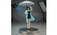 1/12 Scale Raincoat Contrast Color Trim BJD Doll Outerwear See-Through Design 1/12 Scale Trench Coat
