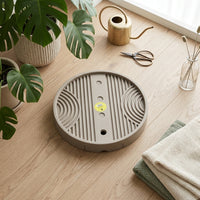Flower Pot Stand with Swivel Casters, Resin Roller Tray and Plant Saucers with Water Reservoir, Heavy Duty Pot Stand for Indoor Garden