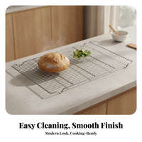 Stainless Steel Cooling Rack Sturdy Cooking Accessory Easy to Clean