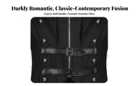 Medieval Assassin Cosplay Coat Irregular Hem Design Alternative Rock Zip Up