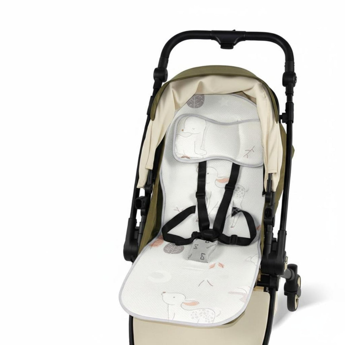 Universal Fit Baby Stroller Cooling Mat Moisture Wicking Breathable Stroller Seat Cushion Skin-Friendly for Toddlers, Hot Weather, Outdoor