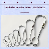 Metal-coated drapery hook, metal organizer accessory, rust-resistant hanging storage, DIY craft, keychain fastener