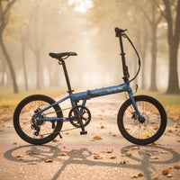 Lightweight Folding Electric Bicycle Compact Electric Cycle Quick-Fold Design for Commuting