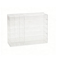 Clear Partitioned Tray Transparent Design Divided Plastic Container Space-Saving