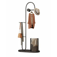 unobstructedstanding Coat Rack Space-Saving Clothing Organizer Easy Assembly for Renters