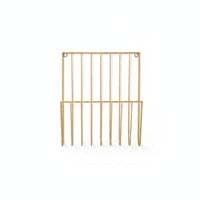 Vertical Slats Wall Mounted Magazine Holder Minimalist Wall-Mounted Magazine