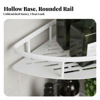 Rust-Proof 2-Tier Corner Shelf Rustproof 2-Tier Corner Organizer Space-Saving Wall Mounted Organizer No-Drill Installation for Homeowners, Renters, Students, Kitchen, Shower, Dorm Room