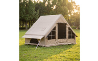 Blackout Inflatable Tent with Mesh Openings Easy Setup Inflatable Tent Spacious Windproof for Backyard