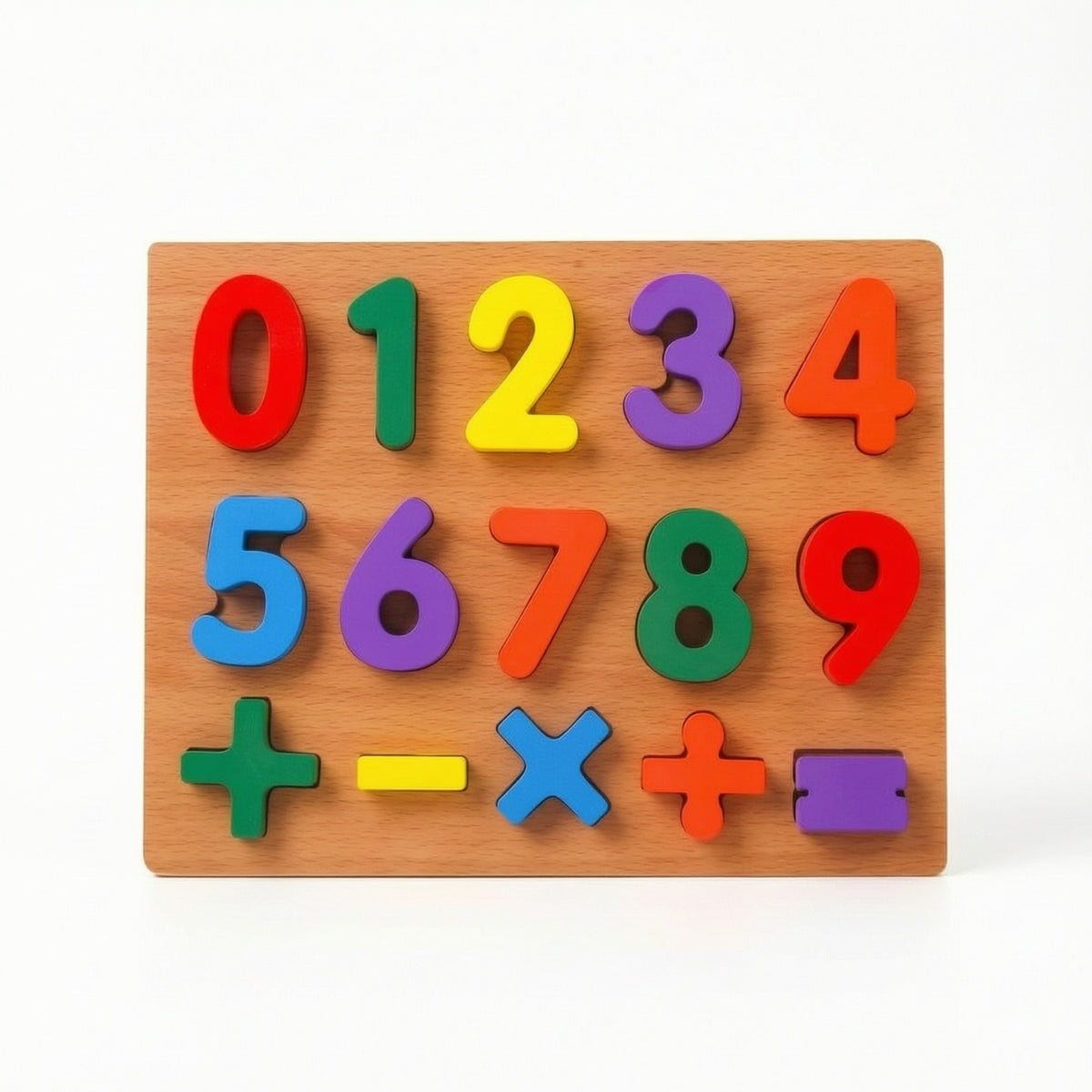 Easy-to-Grasp Wooden Board with Removable Pieces Long-Lasting Wooden Puzzle Compact Educational Puzzle for Preschoolers