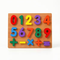 Easy-to-Grasp Wooden Board with Removable Pieces Long-Lasting Wooden Puzzle Compact Educational Puzzle for Preschoolers