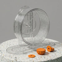 Silent Hamster Wheel and 12cm Hamster Wheel with Stand, Gerbil Wheel for Small Breeds, Exercise Toy for Dwarf Hamsters