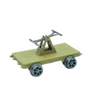 HO Scale Railway Trolley Static Model Train Bogies with Plastic Wheels
