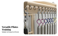 Solid Wood Construction Pilates Elastic Band Hanging Rack Space-Saving Pilates Wall Unit Long-Lasting Luxury Elastic Band Bar Sturdy Design for Home Gym Users, Beginners, Adults, Rehabilitation Center, Garage, Basement