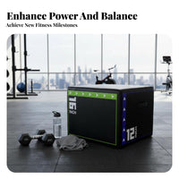 long-lasting Cover tri-functional Soft Plyo Box Fullphysique Conditioning tri-functional Foam Plyo Box Non-Slip Surface leap Trainer for fitness instructors, Gym-Goers, Beginners