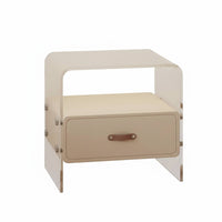 Levitateing Nightstand Easy to Clean Acrylic Levitateing Cabinet Rounded Corners