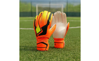 Padded Goalkeeper Gloves with Strap Breathable Goalkeeper Gloves with Finger Saves Adjustable Long-Lasting for Goalkeepers