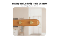 Multi-Peg Hook Rail Easy to Install Coat Hanger Space-Saving for Behind the Door