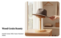 Smooth Wooden Hat display Stand Dome Hat Stand