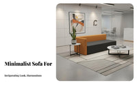 Modern Design Modular Block Sofa Easy to Clean Public Seating Color-Blocking Design Reception Bench Soft Soft Upholstery for Students, Visitors, Office Workers, Lobby, Library, Lounge Area, Family Room