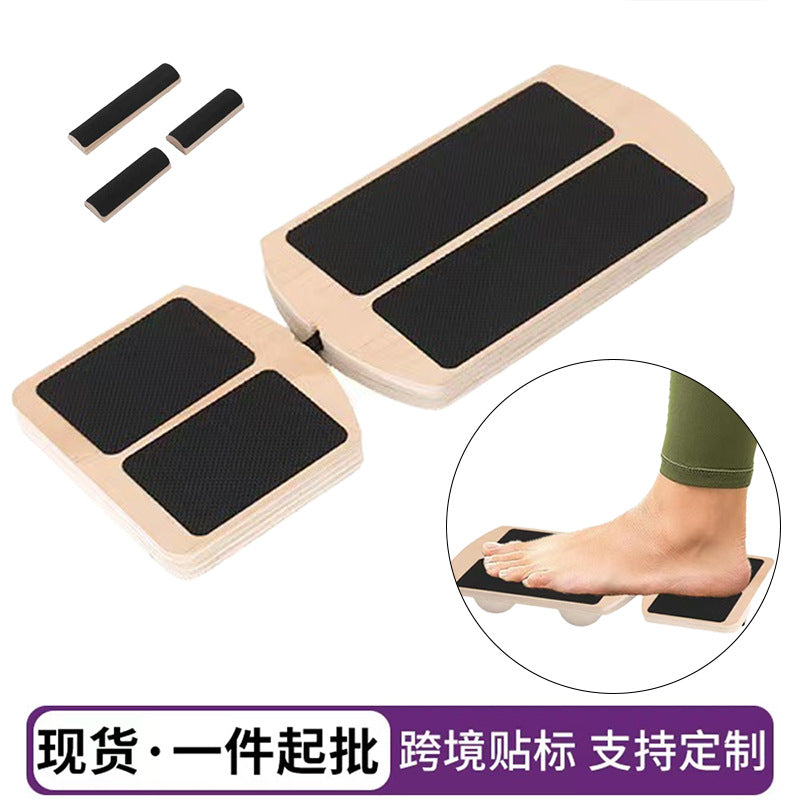 Wooden Foot Stretcher Board, Non-Slip Ankle Stretcher, Standing Single-Leg Ballet Balance Trainer