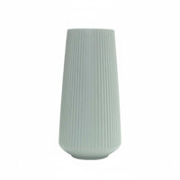 Imitation Ceramic Vase Minimalist Design Nordic Style Flower Holder Lightweight Modern Tabletop Vase for Living Room, Dining Table, Wedding