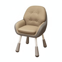 Armless Rolling Chair Adjustable Height Task Seat Comfortable for Long Sitting
