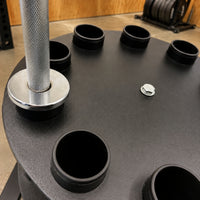 Barbell Rack Space-Saving Design Rotating Barbell Rack Rust-Resistant Finish
