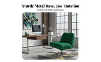 Upholstered Rotating Armchair Nordic and Design Rotating Barrel Armchair Designer Look Ergonomic Design for Adults, Bedroom