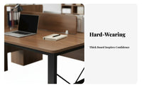 2 Person Desk Nordic look & design Double Workstation Light Luxury design look collaborativemputer Table for emerging business Teams, Professionals, collaborative-Working Space, Study Room