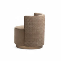 Rotating Vanity Chair Minimalist Design Plush Rotating Armchair Elegant Design Soft Upholstery for Women, Girls, Bedroom