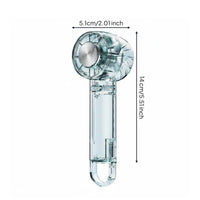 Transparent Handheld Fan Portable Personal Item Quiet Cooling Appliance for Desk