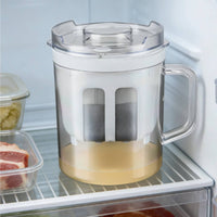 Yogurt Strainer with Lid Transparent Whey Separator Easy-to-Clean for Home Cooks