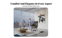 Upholstered Rotate Chair with Wood Legs Comfortable